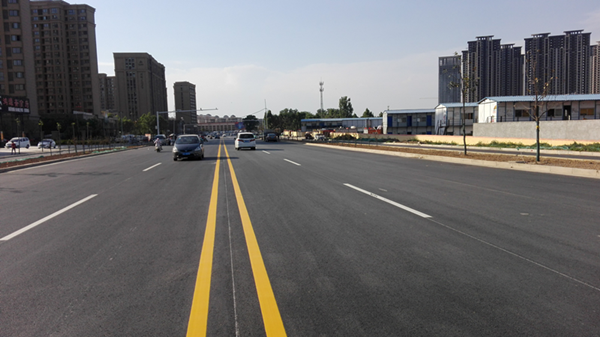 我集团承建的金河路(大河路-滨河路)建成通车